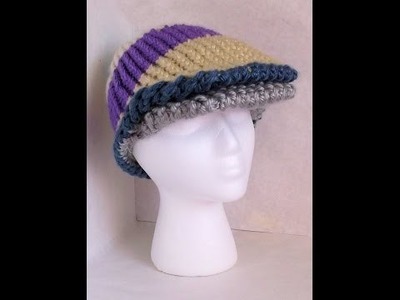 How to Loom Knit Flat Cap Adult