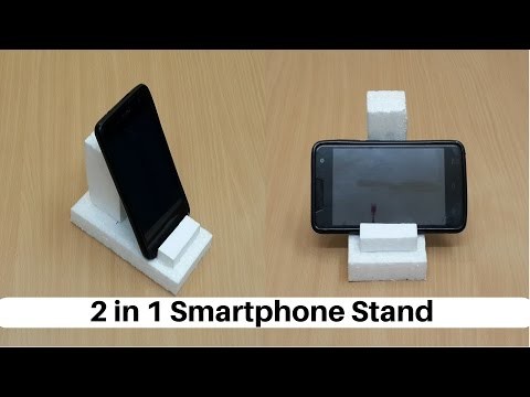 How to Make a 2 in 1 Smartphone.Tablet Stand from Thermocol - DIY