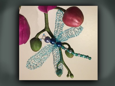 How to make a bead and wire dragonfly