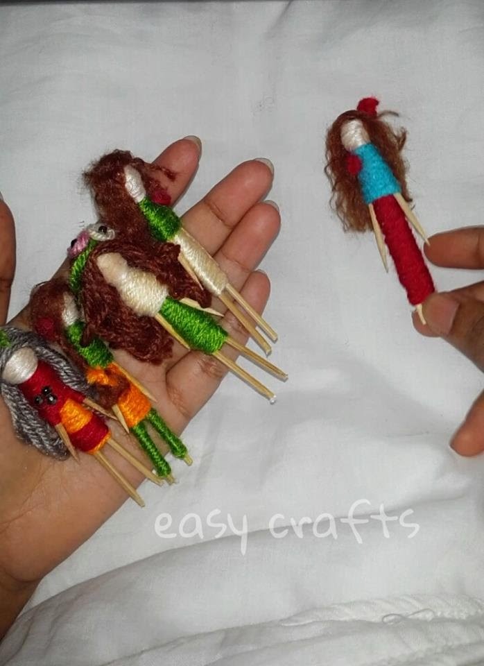 How to make a doll with toothpick