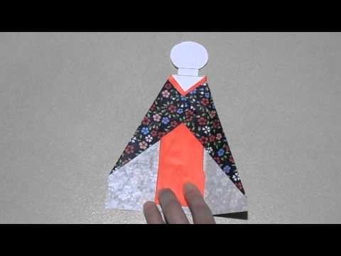 How to make a Japanese doll bookmark