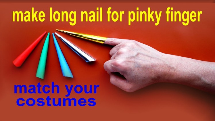 How To Make A Long Paper Nail For Pinky Finger