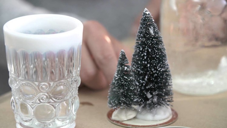 How to make a mason jar snow globe