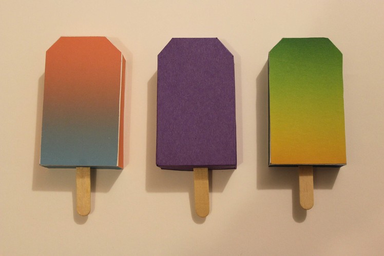 How to make a paper popsicle