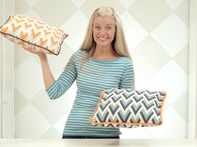 How to make a pillow or cushion with Piping attached