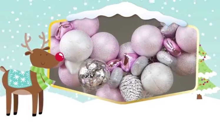 How to make a really SIMPLE bauble wreath!