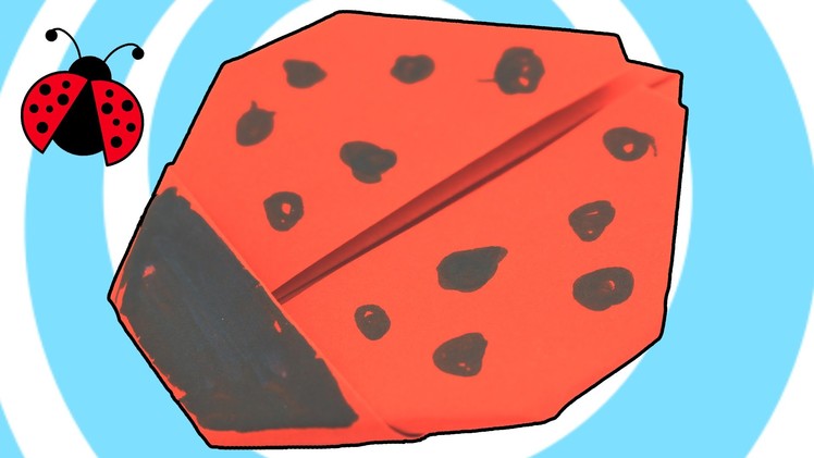 How to make an origami LadyBug Video Instructions