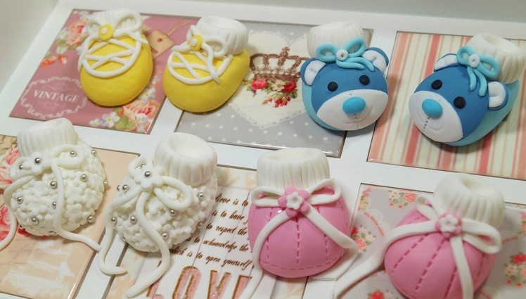 How To Make Baby Booties Baby Shoes For Cakes - Max's Cake Studio
