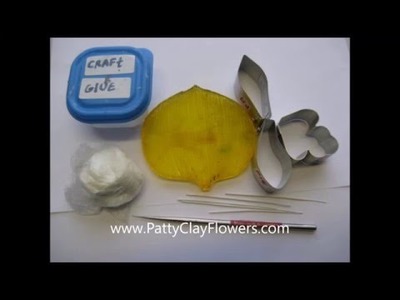 How to make Clay Flower Cymbidium Orchid tutorial. Polymer Clay. Sugar Craft. Cake Decoration