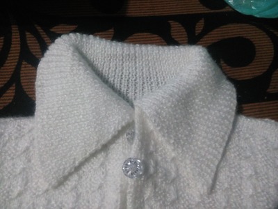 How to make coller neck of knitting sweater. 