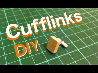 How to make Cufflinks from household item (without cufflink blanks)