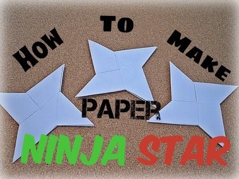 How To Make Paper Ninja Star!