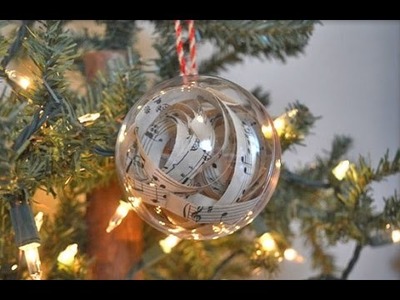 How to Make Sheet Music Ornaments