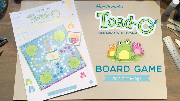 How to make "Toad-o" - the home-made board game