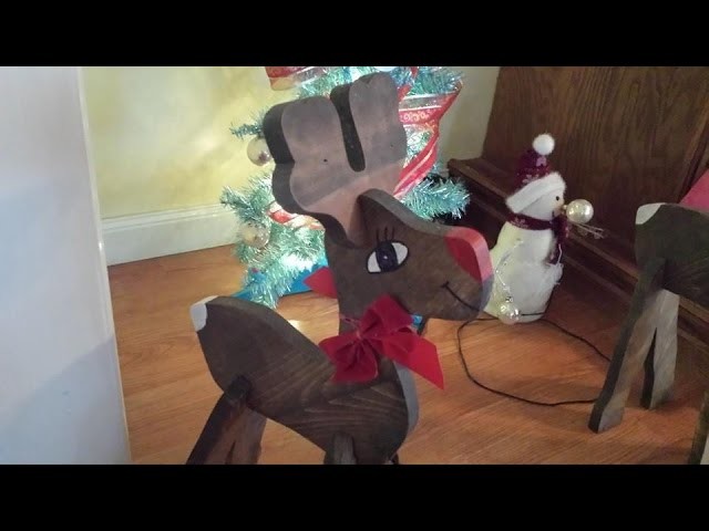 How to make Wooden Reindeer Christmas Decorations