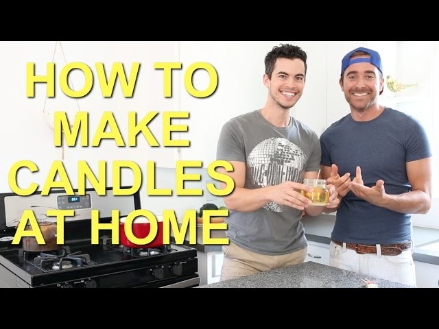 HOW TO QUICKLY MAKE CANDLES AT HOME