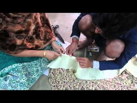 How to  Stitch Saree Falls Learn.Tutorial  part 2 hindi