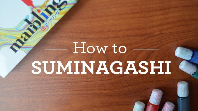 How to SUMINAGASHI + Giveaway!