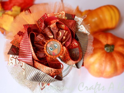 How to: Turkey hairbow tutorial