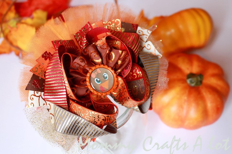 How to: Turkey hairbow tutorial