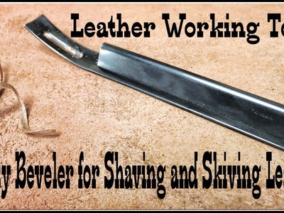 Leather Working How to Hand Shave and Skive with Tandy Leather Tool