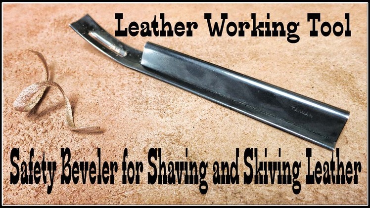 Leather Working How to Hand Shave and Skive with Tandy Leather Tool
