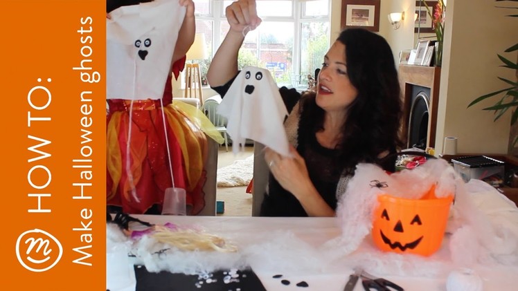 Make Halloween ghosts to decorate your house | HOW TO with Channel Mum