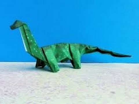 Origami Dinosaur - How to make an Origami Dino Brachiosaurus step-by-step