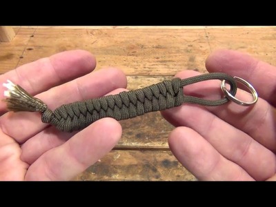 Paracord #11 - How to make a paracord keychain (fishtail) - HD
