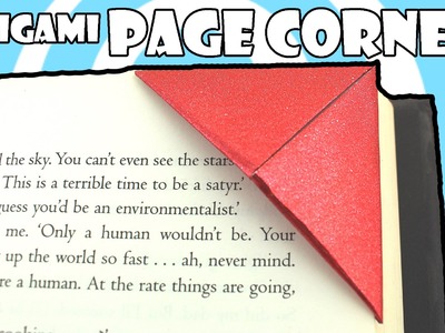 Very Easy Origami Page Corner ( How to Video)