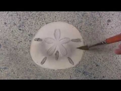 Watercolor How to paint a Sand Dollar