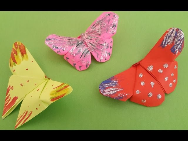 5 Minutes Easy Origami Butterfly for Kids : How to Make Beautiful Paper Butterfly