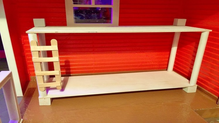 BUNK BED How To Make Tutorial for Doll House Bedrooms ~ We do Monster High Style