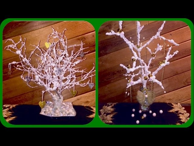 Como hacer un arbolito de Navidad con nieve artificial. How to make a Christmas tree with fake snow