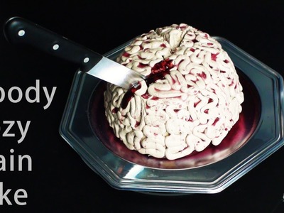 Halloween Bloody Oozy Brain Cake | How to make from Creative Cakes by Sharon