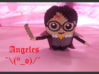 Harry Potter Tutorial Origami 3D (2 nda. parte). How to make Harry Potter Origami 3D