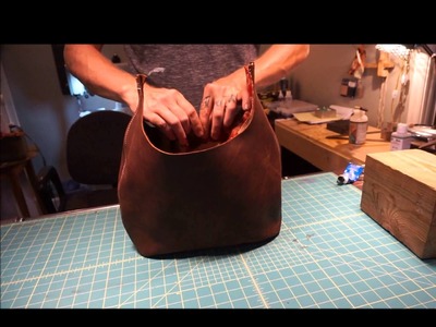 How I Make My Custom Top Grain Leather Bags