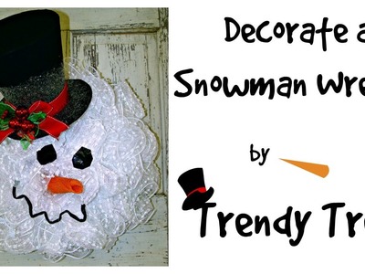 How to Decorate a Snowman Wreath