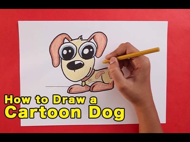 How To Draw A Cartoon Dog | Easy Step By Step Ways To Learn Drawing