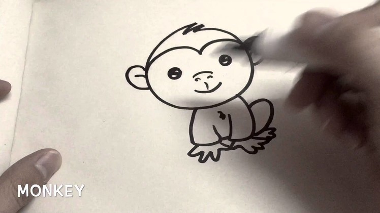 How to draw Monkey, armadillotv