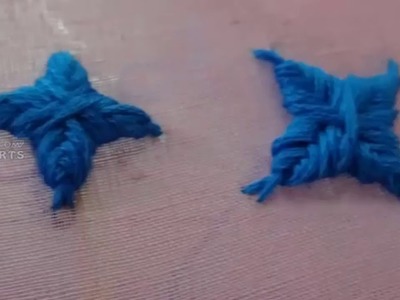 How To Embroidery Star stitching 2  Star Stitch in telugu by Amma Arts