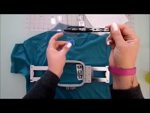 How to hoop T-shirts for embroidery