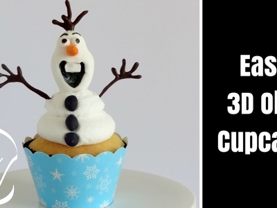 How To Make 3D Frozen Olaf Cupcake by Cupcake Savvy's Kitchen