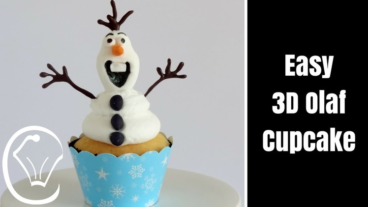 How To Make 3D Frozen Olaf Cupcake by Cupcake Savvy's Kitchen