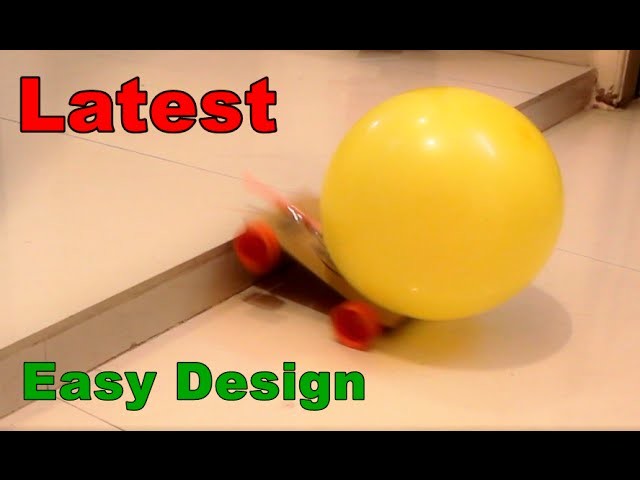 How to make a Balloon Powered Car - Very simple - Project for kids
