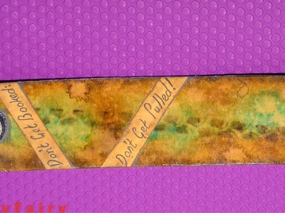 How To Make a Bookmark With A Home Made Stencil and Waste Materials