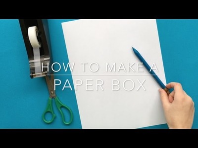 How to make a box from a sheet of paper (EASY)