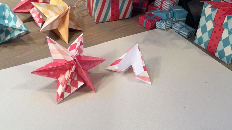 How to make a Christmas star - origami activity