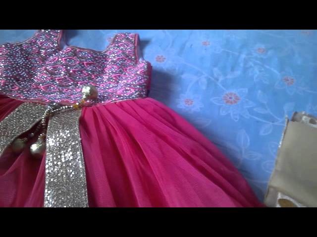 How to make a frock in telugu part1