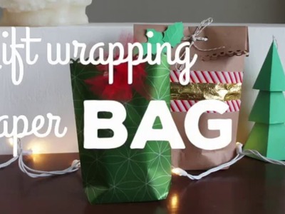 How to: Make a gift bag with wrapping paper